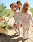Christmas Lobsters Two Piece Kids Henley Pajamas