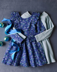 Ruffle Shoulder Ballet Dress - Scottish Floral