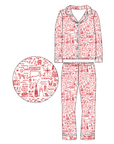 Fairfield Button Front Long Pajama Set