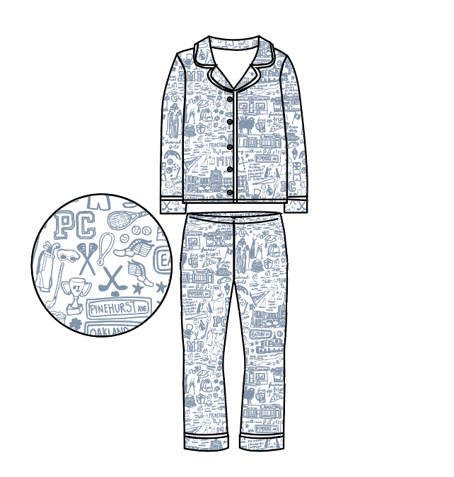 Providence Button Front Long Pajama Set | PRE-ORDER by May 20