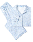 Seaside Women’s Button Front Long Pajama Set