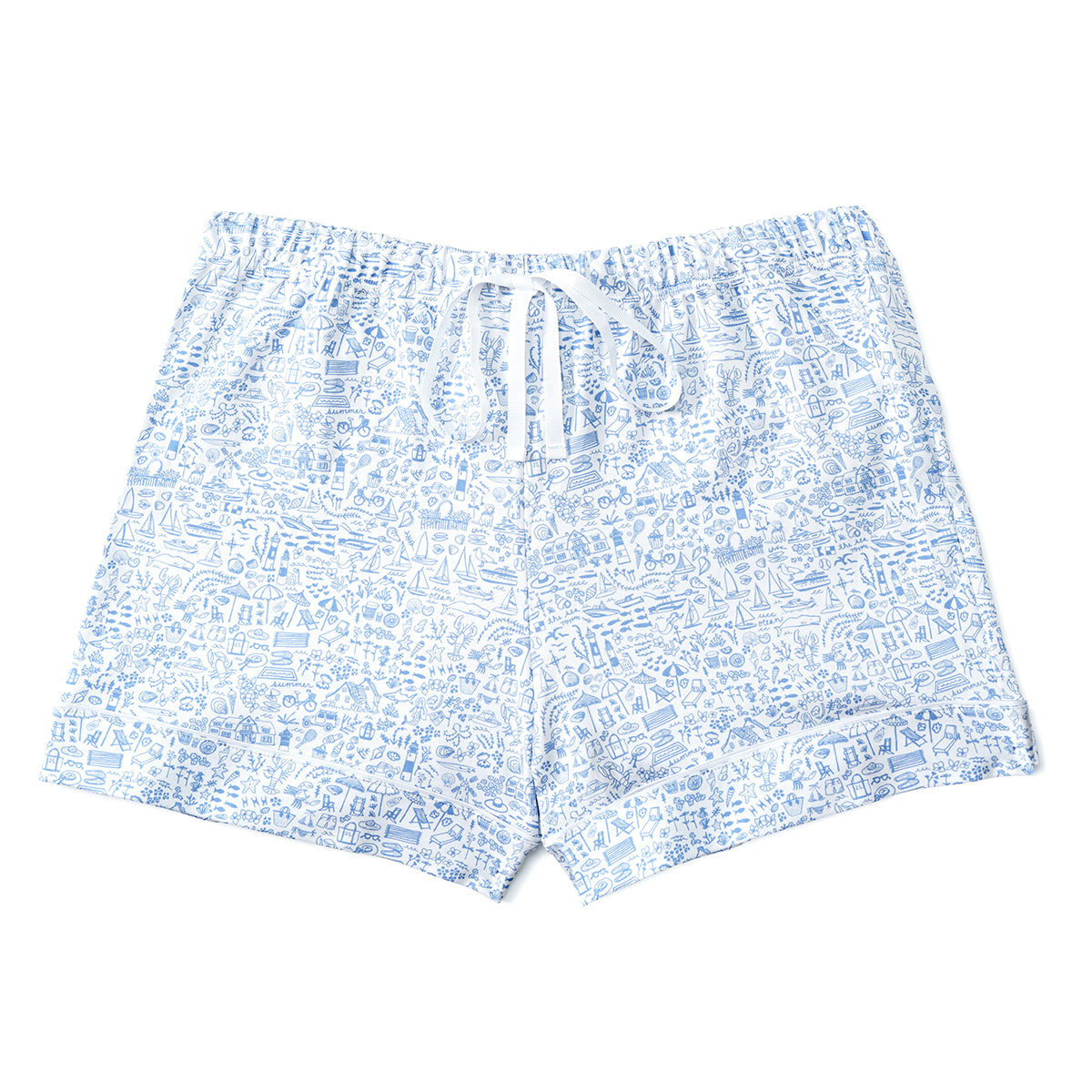 Seaside Women’s Button Front Short Pajama Set