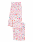 Pink Ski Women's Button Front Long Pajama Set