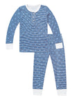 Stars & Stripes Kids Two Piece Henley Pajama Set