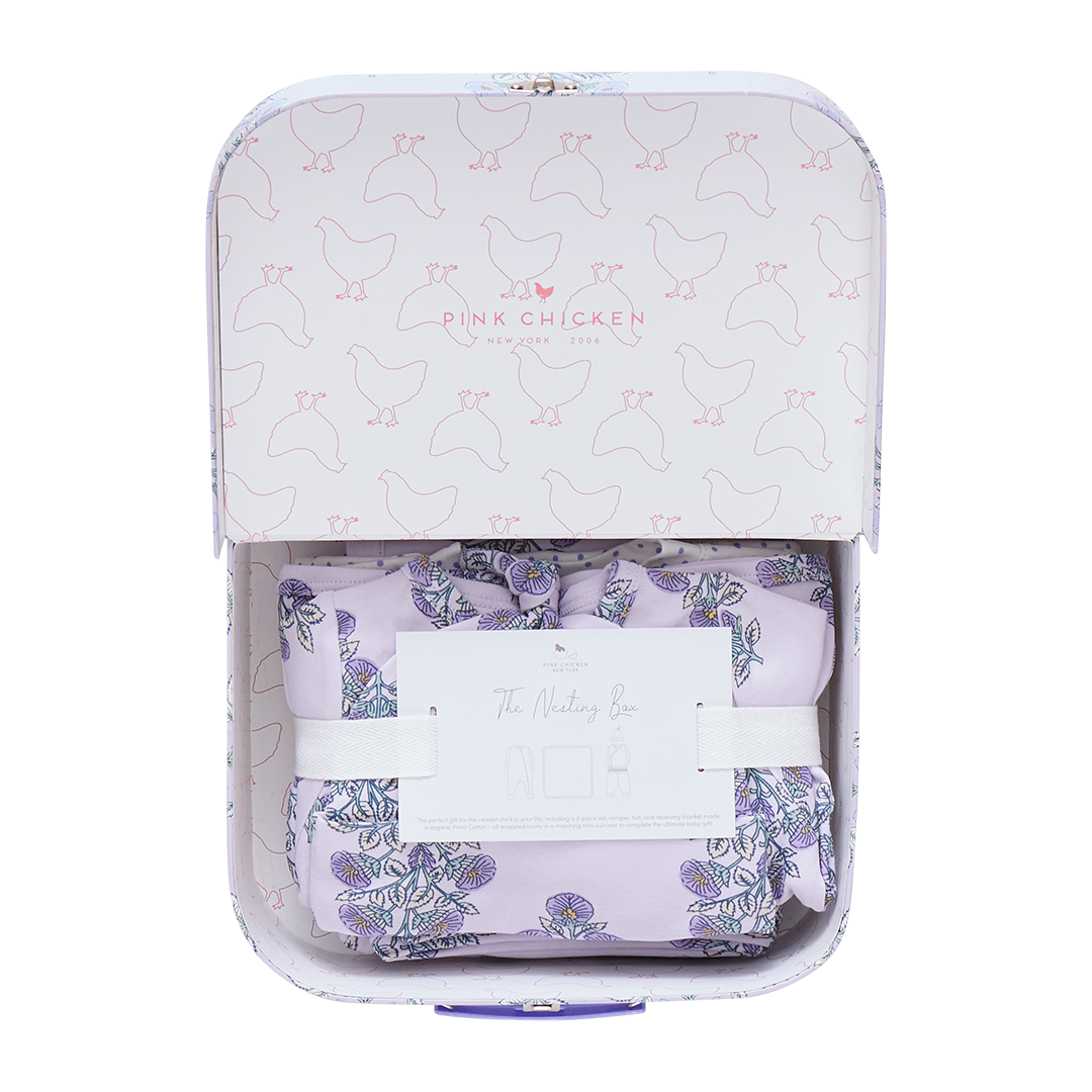 Pink Chicken Nesting Box Baby Take Home Set