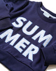 Seaside Summer Kids Crewneck Sweatshirt