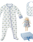Posy Block Print Baby Gift Set