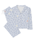 Oysters Women’s Button Front Long Pajama Set