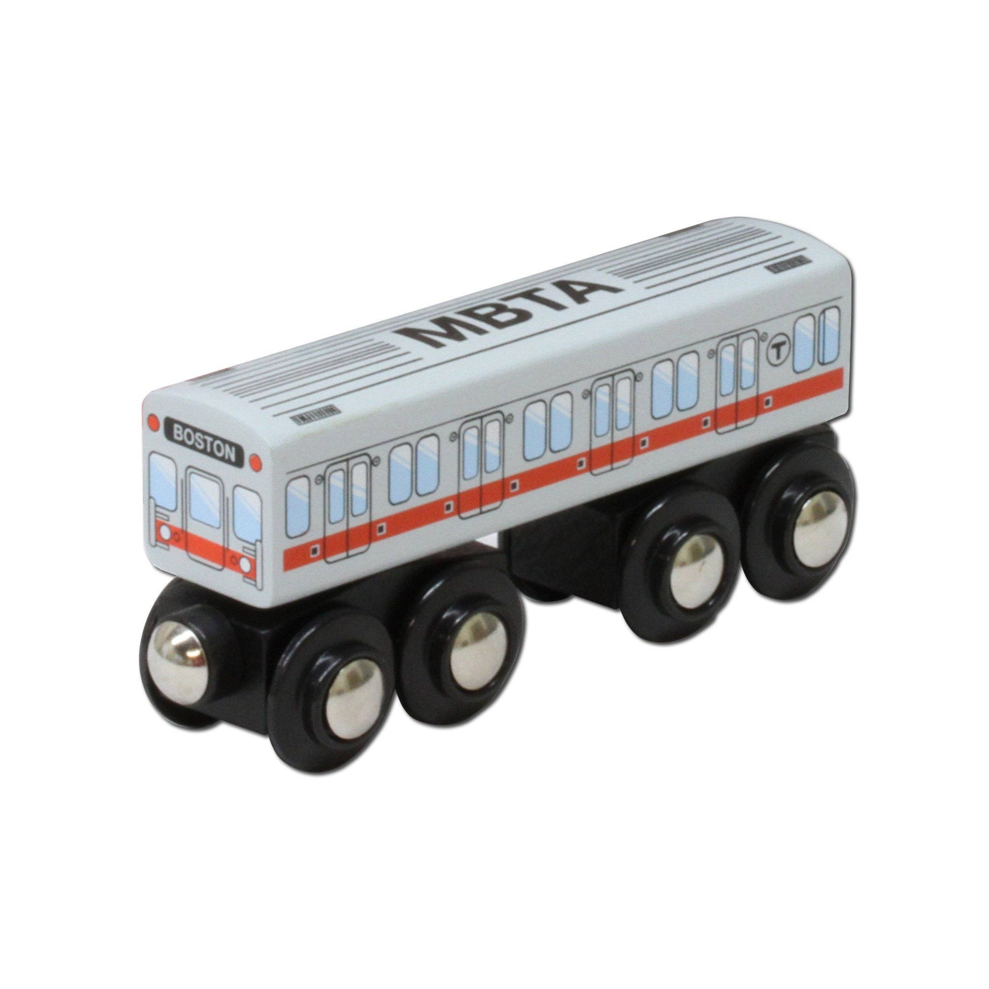 Boston MBTA Red Line Wooden Toy Train