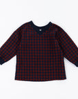 Thimble Collection Woven Pullover in Rust Gingham |Mockingbird Baby & Kids