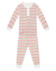 Christmas Lobsters Two Piece Kids Henley Pajamas