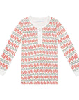 Christmas Lobsters Two Piece Kids Henley Pajamas