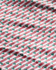 Christmas Heart Stripe Print