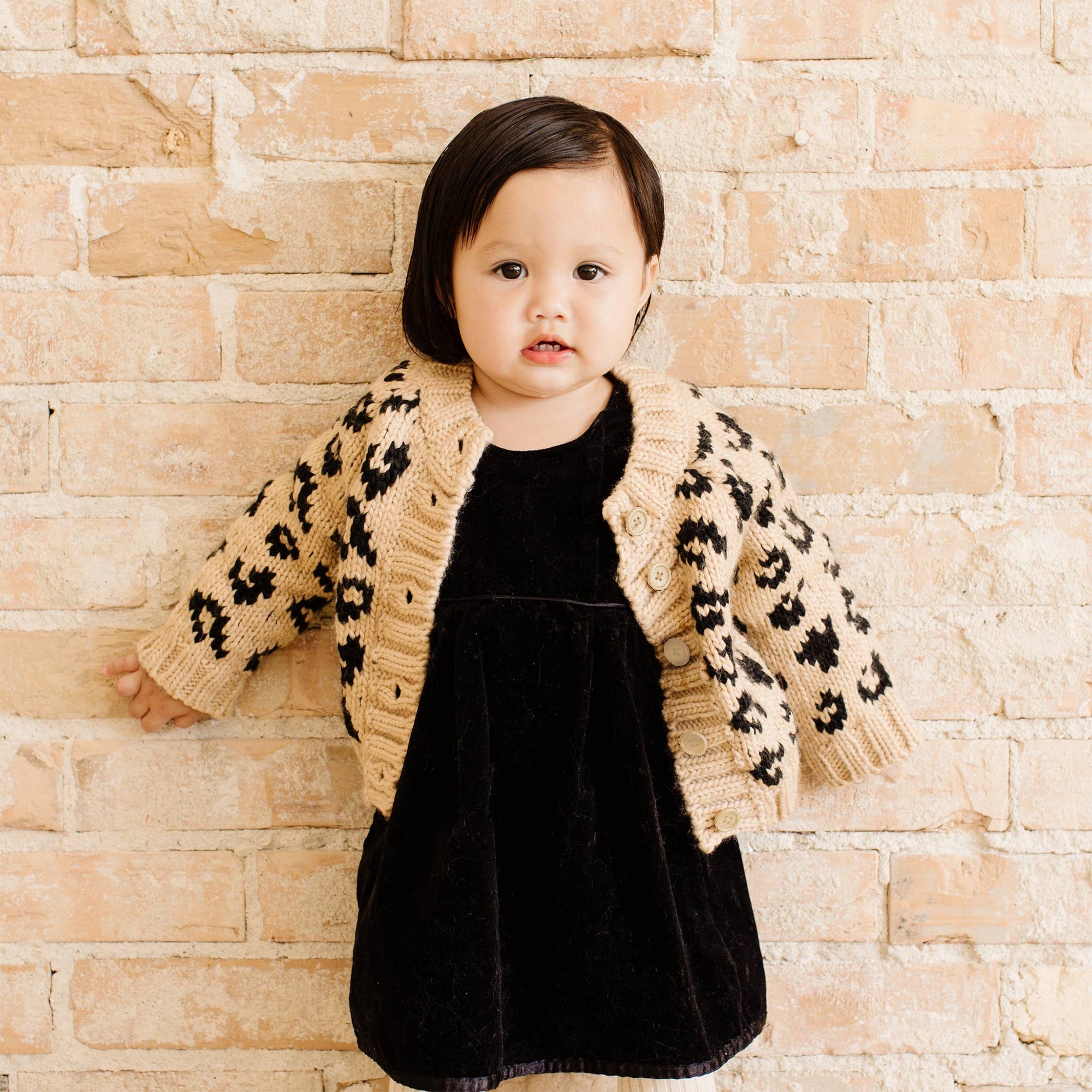 Leopard Animal Print Baby & Kids Cardigan Sweater