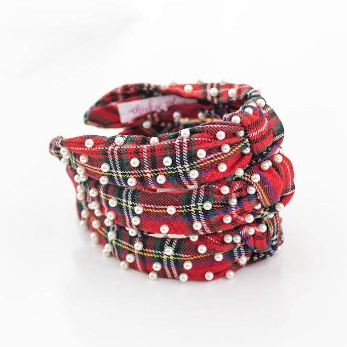 Beaded Headband - Tartan Tidings