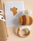 Teether Bee Cotton Crochet Rattle Spring Summer Baby Toy: In Stock