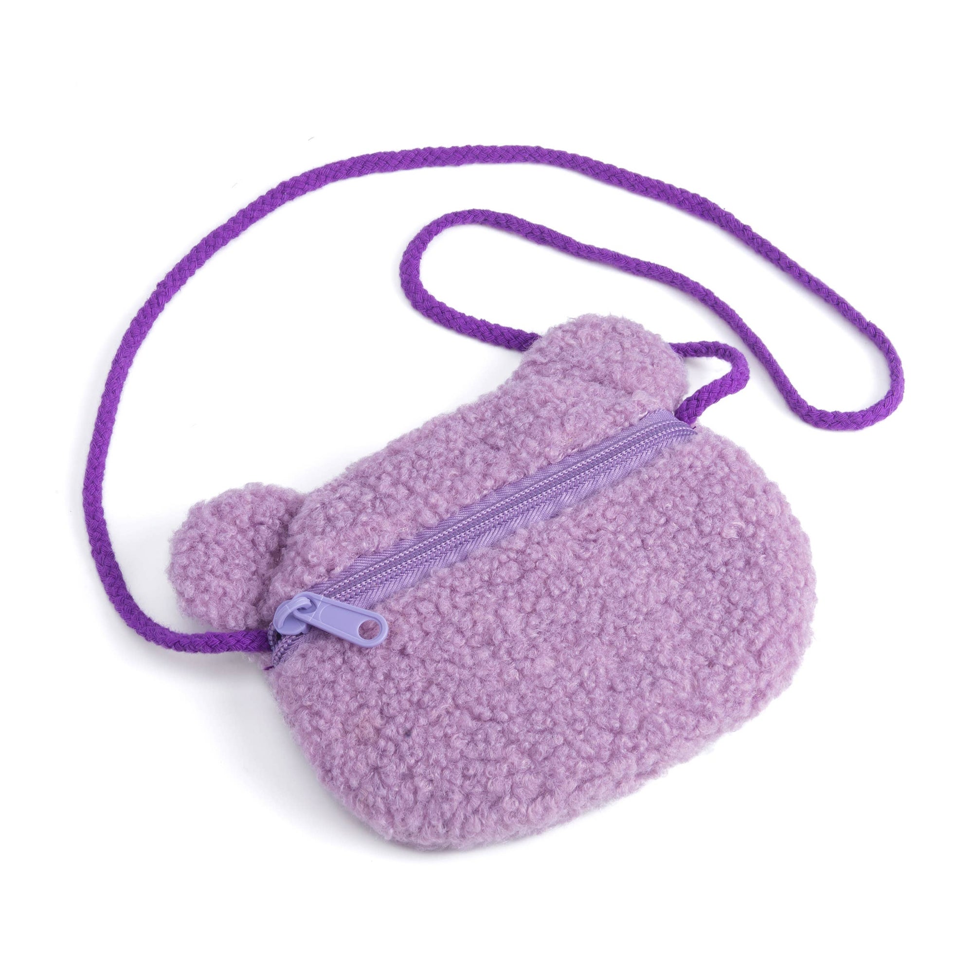 Cute Teddy Bear Purse for Girls from 3 to 10: Purple