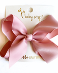 Large Hair Bow Boutique Ribbon: Antique Mauve
