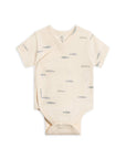 Lark Short Sleeve Kimono Bodysuit - Fish / Marino + Rain