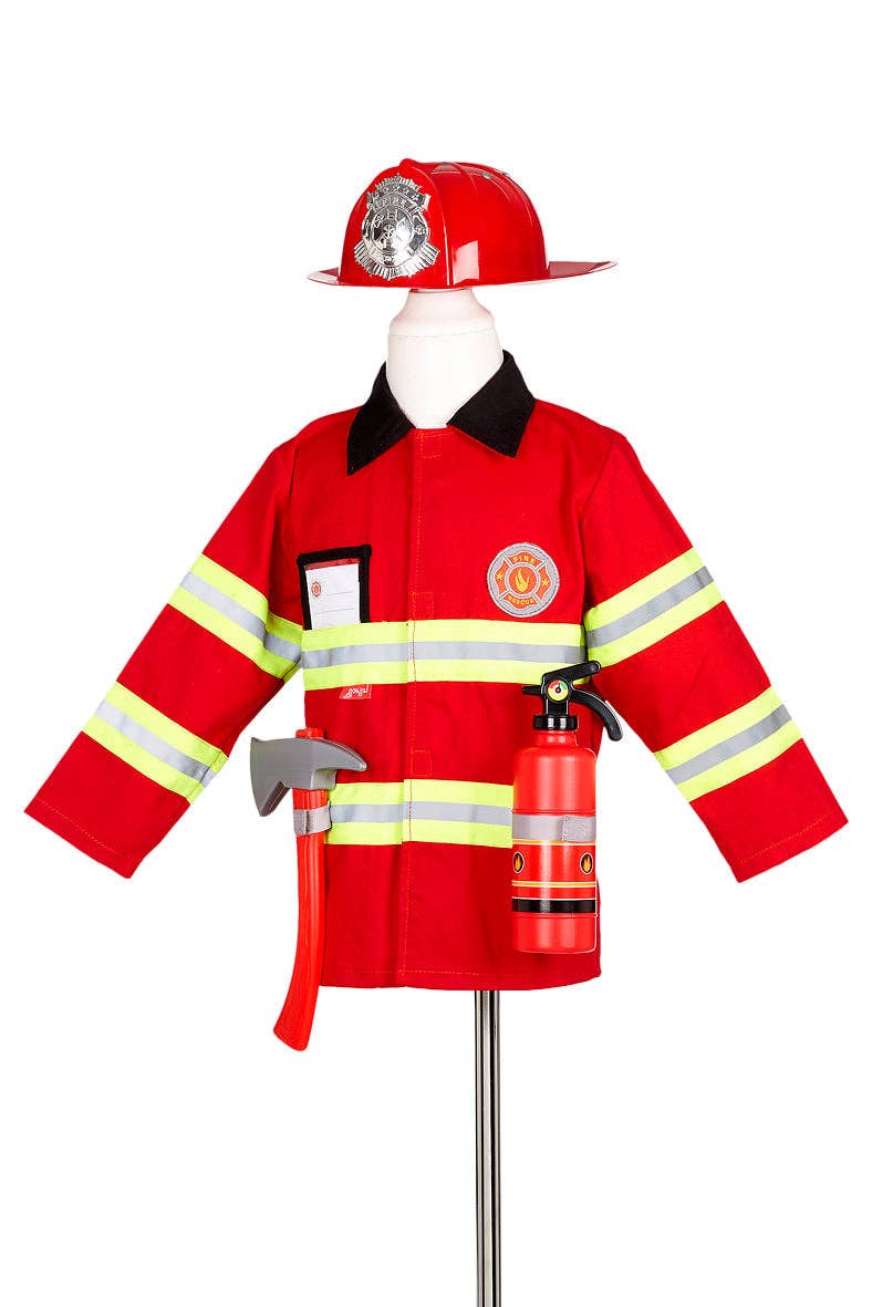 Fireman Costume Set for Children - Role-Play - (sz 4-7 yrs)