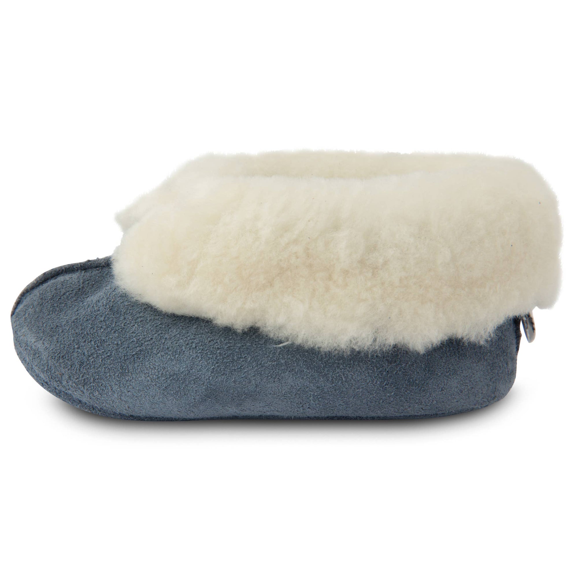 Suede Baby Slipper - Navy