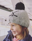 Hockey Winter Beanie Hat Ice Grey Baby & Kids