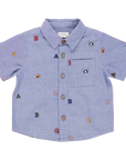 Pink Chicken Jack Shirt, Varsity Embroidery |Mockingbird Baby & Kids
