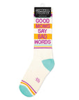 Good Moms Say Bad Words Gym Crew Socks