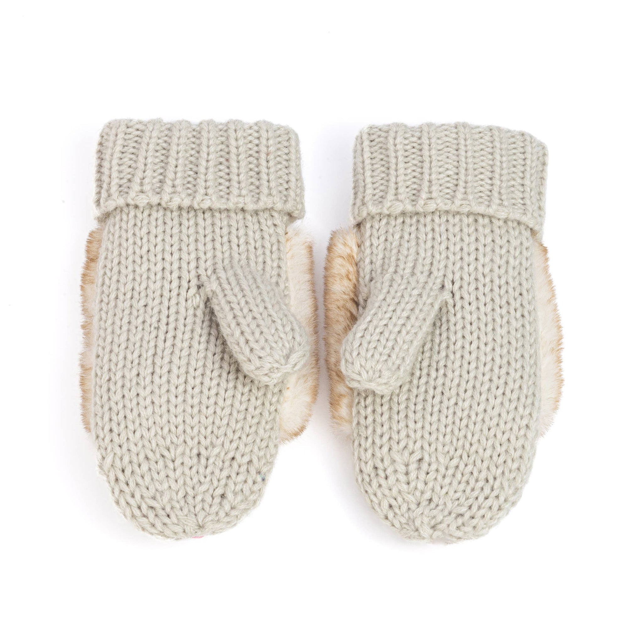 Kids Bunny Rabbit Knit Mittens