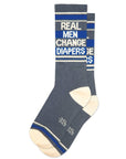 Real Men Change Diapers Gym Crew Socks