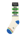 These Are My Lucky Mahjong Socks Gym Crew Socks