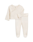 Organic Riley 2 Piece Kimono Wrap Top + Pant Set