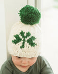 Shamrock St. Patrick's Day Hand Knit Beanie Hat