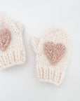 Blush Heart Mittens Baby & Kids