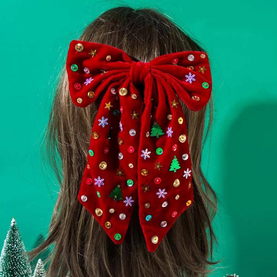 Holiday Luxe Velvet Hair Bow