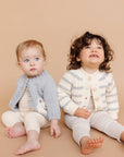Rib Knit Stripe Cardigan