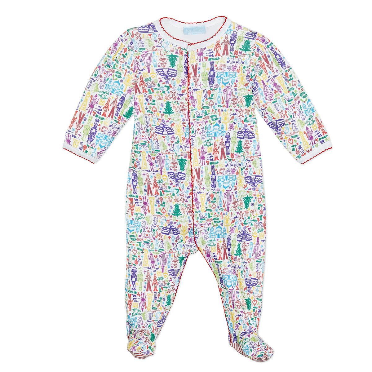 Joy Street Kids Nutcracker Christmas Girls Baby Snap Onesie