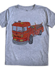Fire Truck Kids Tee Shirt by Orangeheat