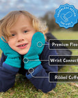 Dusty Pink | Fleece Mittens: S (3-9 Months) Thumbless / Fleece