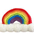 Rainbow Bamboo Crochet Rattle - 2 Colors!: Pastel / 6" Rattle