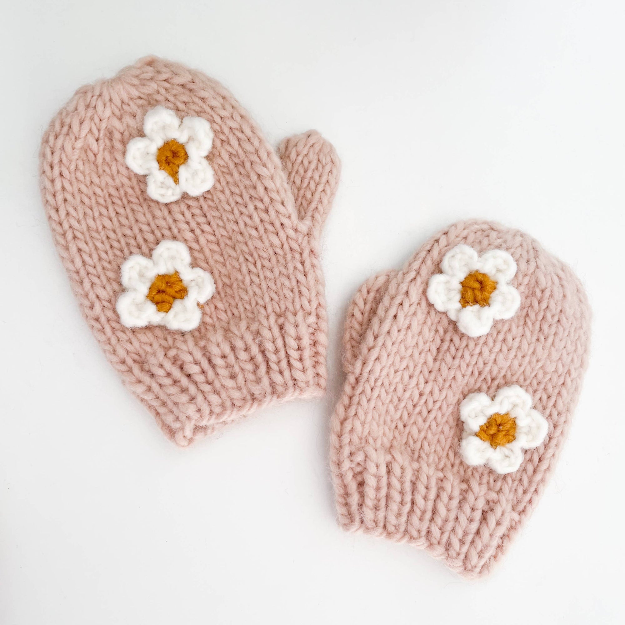 Blush Flower Mittens | Baby & Toddler
