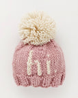 Hi. Rosy Hand Knit Winter Hat