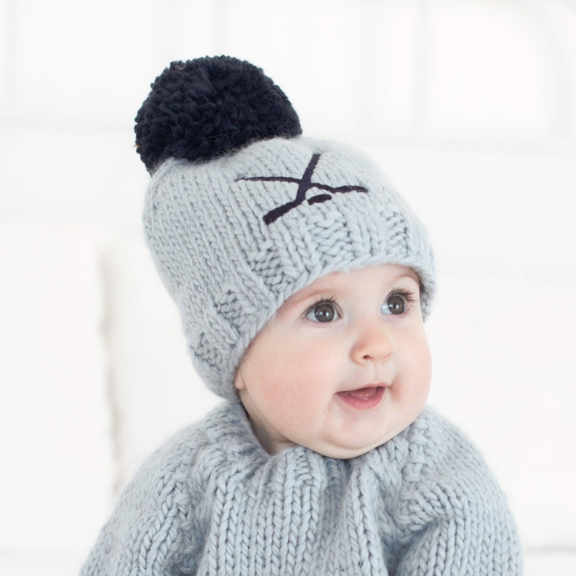 Hockey Winter Beanie Hat Ice Grey Baby & Kids