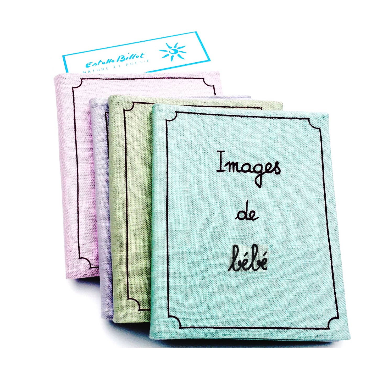 Images De Bebe : Linen Baby Photo Album Brag Book