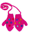 Hand Knit Polka Dot Mittens