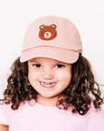 Teddy Bear Patch Baseball hat: Denim / Toddler (1Y-4Y)