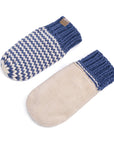 Baby/ Toddler Kids Thumbless Winter Mittens, Stripe Pattern