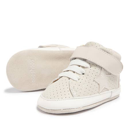 Baby Hightop Leather Sneakers - Cream