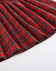 Red Christmas Plaid Smocked Bishop Dress