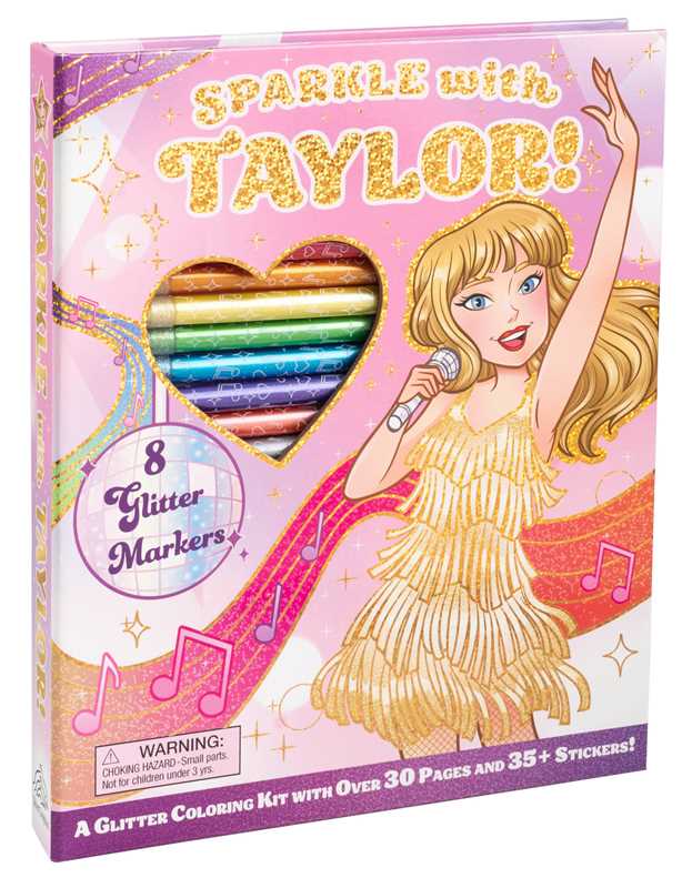 Sparkle with Taylor! A Glitter Coloring Kit by Editors of Silver Dolphin Books: Kit - Paperback; 64 pages / English